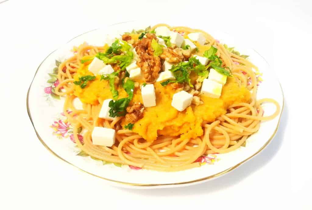Vegetarian Butternut Squash Celeriac Pasta & a Bacon Pasta Bake: 2 Recipe Variations