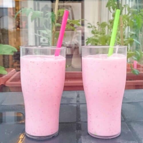 Think McDonalds Strawberry Milkshake but Without the Guilt - My Recipe for 2