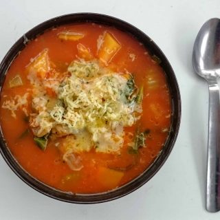 Butternut Squash, Tomato, Cabbage & Cheese Soup Recipe - Syn Free Slimming World Friendly