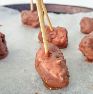 Air Fried Banana Chocolate Covered Cake Dogs Recipe (Easy Gluten Free)