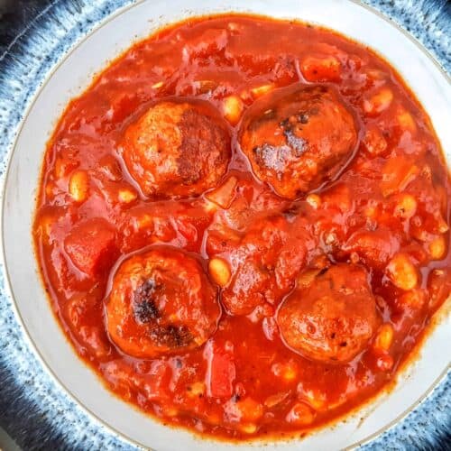 Slow Cooker Syn Free Meatballs & Baked Bean Stew Slimming World Recipe