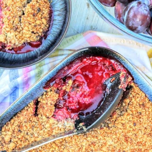 Plum Cookie Crumble Recipe Featuring Denby Halo