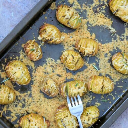 Slimming World Syn Free Hasselback Garlic & Cheese Baby Potatoes