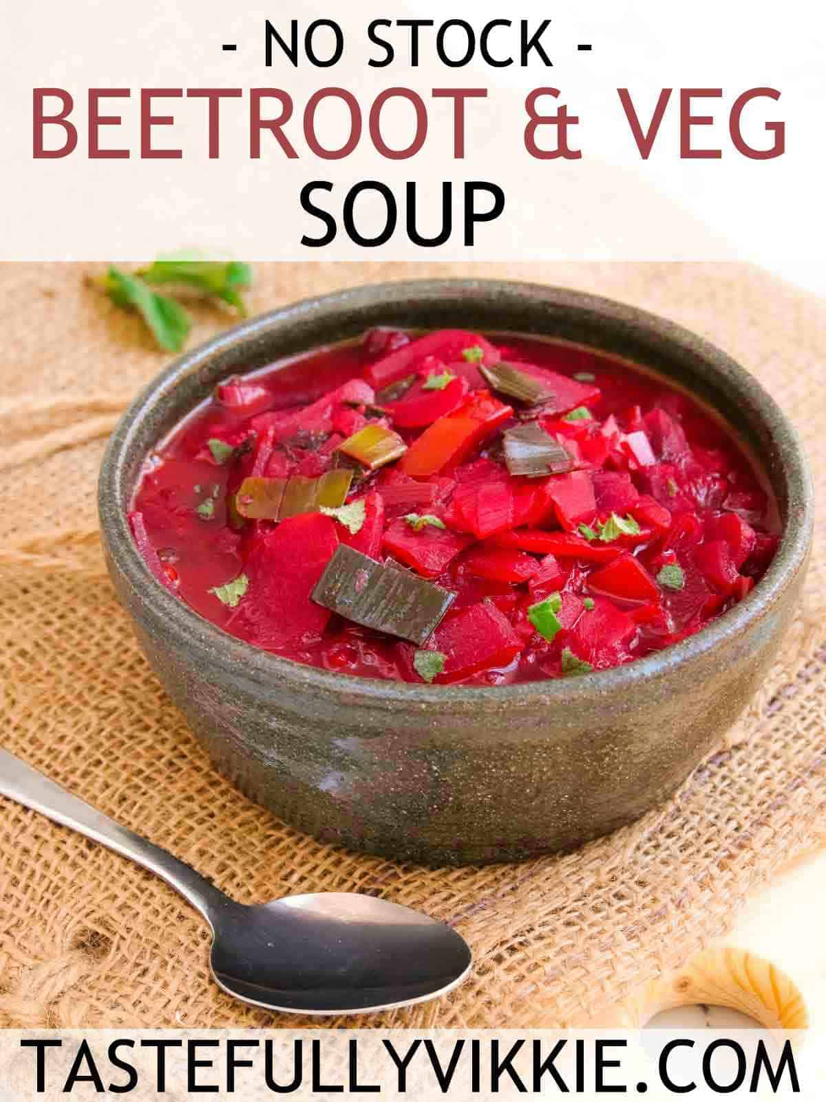 How to make beetroot soup with no stock