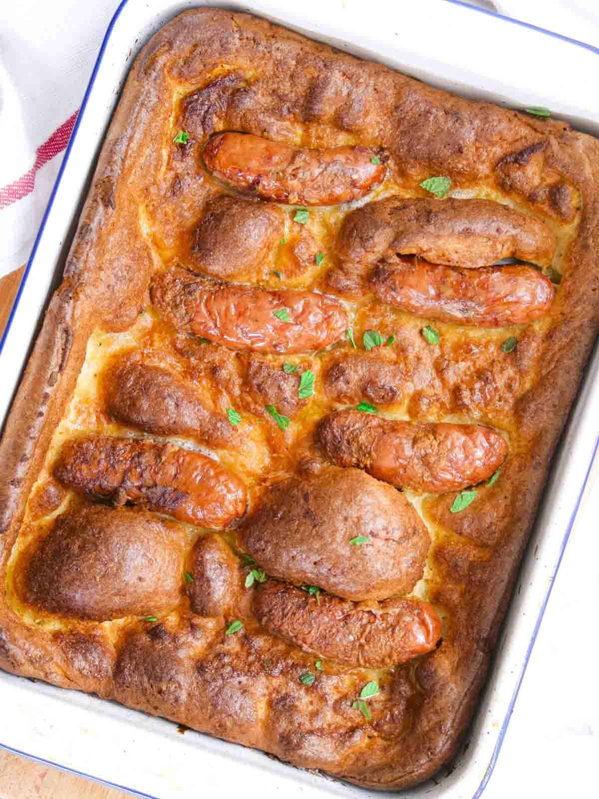 Gluten Free Toad in the Hole Recipe - Tastefully Vikkie