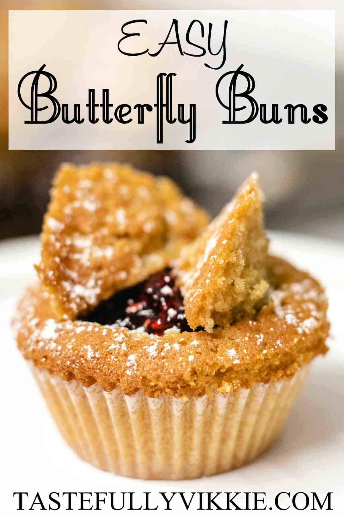 how to make raspberry jam butterfly buns recipe