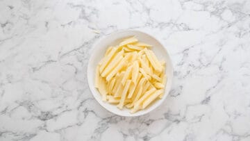 chips in a large white mircrowavable bowl